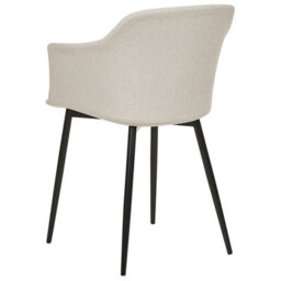 Beliani Set Of 2 Dining Chairs Elim Fabric Light Beige - thumbnail 6
