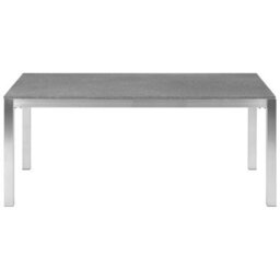 Beliani Garden Dining Set 6 Seater Grosseto Granite Polished Grey/ Beige - thumbnail 5