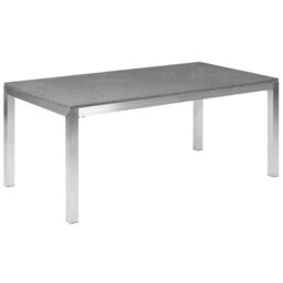 Beliani Garden Dining Set 6 Seater Grosseto Granite Polished Grey/ Beige - thumbnail 4