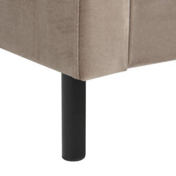 Beliani Bed Velvet Villette 180 X 200 Cm (Eu Super King) Taupe - thumbnail 9