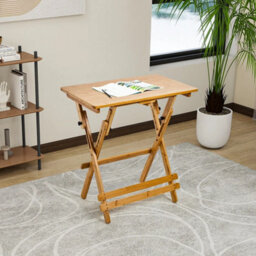 Adjustable Folding Bamboo Desk 52-74Cm - thumbnail 4