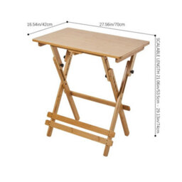 Adjustable Folding Bamboo Desk 52-74Cm - thumbnail 2