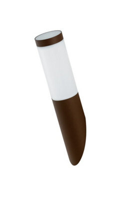 Luminosa Lighting Luminosa Tokyo Outdoor Stainless Steel Wall Bollard Light, Bronze, Ip44, E27