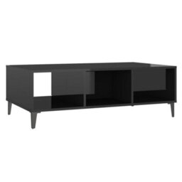 Berkfield Coffee Table High Gloss Black 103.5X60X35 Cm Engineered Wood - thumbnail 8