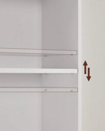 Songmics 6-Tiered Bookshelf, Modern Bookcase, Storage Organizer Rack, For Living Room, Study, Office, Bedroom, Cloud White - thumbnail 4