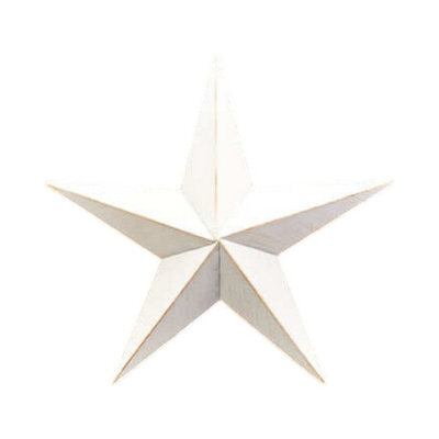 Four Candle White Metal Star Christmas Decoration 37Cm - image 1