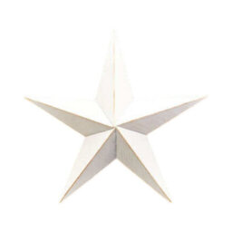 Four Candle White Metal Star Christmas Decoration 37Cm - thumbnail 1