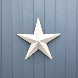 Four Candle White Metal Star Christmas Decoration 37Cm - thumbnail 2