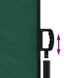 Berkfield Retractable Side Awning Dark Green 170X300 Cm - thumbnail 6