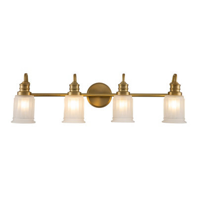 Luminosa Lighting Elstead Quoizel Swell Wall Lamp Brushed Brass, Ip44
