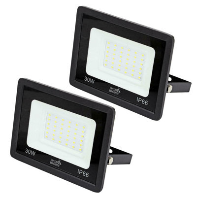 30W (Pack Of 2) Led Security Light - Ip66 Floodlight - Energy-Efficient And Wide Application - Cool White Waterproof Light - image 1