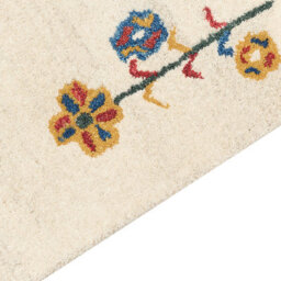 Wyld And Coco Naturaweave Hand-Tufted Wool Area Rug 80 X 150 Cm Beige Floral Pattern - thumbnail 5