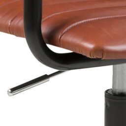 Furniture To Go Winslow Swivel Desk Chair With Adjustable Height Function In Vintage Brandy - thumbnail 8