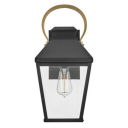 Luminosa Lighting Elstead Hinkley Dawson Outdoor Wall Lantern Traditional Black, Burnished Bronze Accent Ip44 1X E27 - thumbnail 5