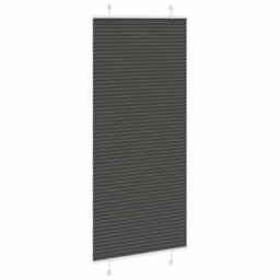 Berkfield Pleated Blind Black 85X200 Cm Fabric Width 84.4 Cm Polyester - thumbnail 3