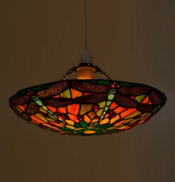 "K Living 14"" (36Cm) Mitcham Tiffany Easy Fit Non Electrical Pendant Light Shade" - thumbnail 1