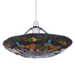 "K Living 14"" (36Cm) Mitcham Tiffany Easy Fit Non Electrical Pendant Light Shade" - thumbnail 7