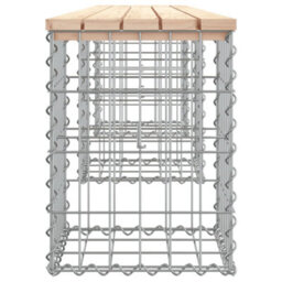 Walplus Garden Bench Gabion Design 203X31X42 Cm Solid Wood Pine - thumbnail 4
