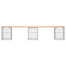 Walplus Garden Bench Gabion Design 203X31X42 Cm Solid Wood Pine - thumbnail 3
