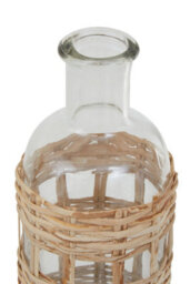 Orsina Kuta Natural Cane And Glass Small Vase - thumbnail 5