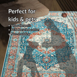 Imperial Rooms Homeware Soft Pile Small Rug Living Room Rugs Anti Slip Doormat Rug Kitchen Rugs Regal 40X60Cm - thumbnail 3
