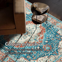 Imperial Rooms Homeware Soft Pile Small Rug Living Room Rugs Anti Slip Doormat Rug Kitchen Rugs Regal 40X60Cm - thumbnail 2