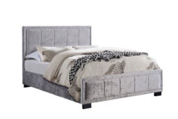 Birlea Hannover Double Bed Steel Crushed Velvet - thumbnail 5