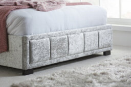 Birlea Hannover Double Bed Steel Crushed Velvet - thumbnail 3