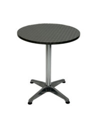 Aluminium Round Table, Aluminium Garden Tables, Pedestal Aluminium Table, Rolled Edge 60Cm Diameter Be Furniture - thumbnail 2