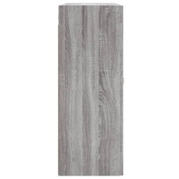 Berkfield Wall Mounted Cabinet Grey Sonoma 69.5X34X90 Cm Engineered Wood - thumbnail 8