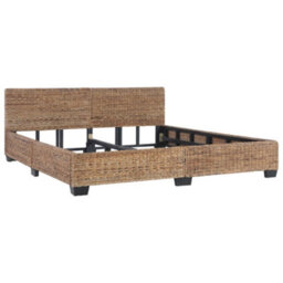 Berkfield Bed Frame Natural Rattan 180X200 Cm 6Ft Super King - thumbnail 2