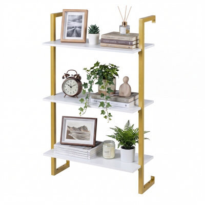 Gainoom Modern Kitchen Shelf 3-Tier Floating Shelf For Wall - image 1