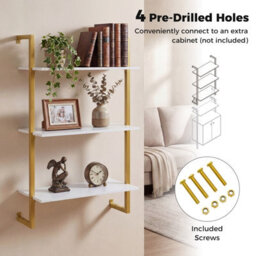 Gainoom Modern Kitchen Shelf 3-Tier Floating Shelf For Wall - thumbnail 5