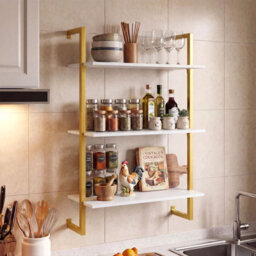 Gainoom Modern Kitchen Shelf 3-Tier Floating Shelf For Wall - thumbnail 7