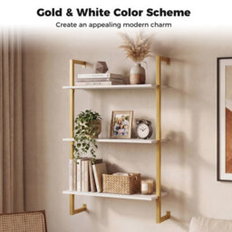 Gainoom Modern Kitchen Shelf 3-Tier Floating Shelf For Wall - thumbnail 4