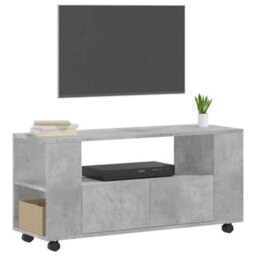 Berkfield Tv Cabinet Concrete Grey 102X34.5X43 Cm Engineered Wood - thumbnail 3