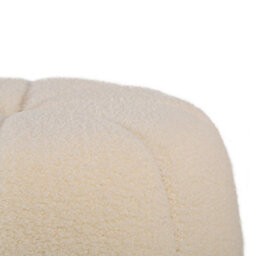 Nordlys White Bouclé With Stripes Pouf Vintage Style Living Room - thumbnail 8
