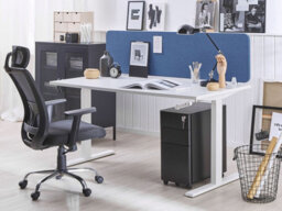Beliani Desk Screen Wally Blue - thumbnail 2