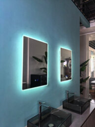 Lumora 700X500mm Round Corner Frameless Led Mirror - Bluetooth, Edge-Lit, Portrait Or Landscape - thumbnail 1
