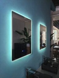 Lumora 700X500mm Round Corner Frameless Led Mirror - Bluetooth, Edge-Lit, Portrait Or Landscape - thumbnail 6