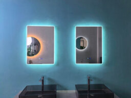 Lumora 700X500mm Round Corner Frameless Led Mirror - Bluetooth, Edge-Lit, Portrait Or Landscape - thumbnail 5