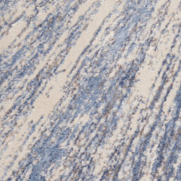 Blue Grey Silky Textures Abstract Optical/ (3D) Modern Rug For Bedroom & Living Room-160Cm X 221Cm - thumbnail 5