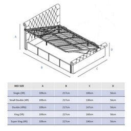 Aspire Chesterfield Ottoman Bed Grey, Size Superking - thumbnail 6