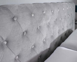 Aspire Chesterfield Ottoman Bed Grey, Size Superking - thumbnail 5