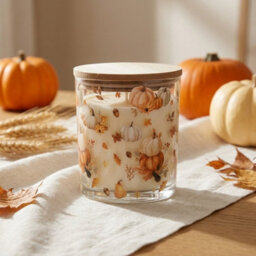 Garden Greatness Pumpkin Scented Jar Candle With Lid - thumbnail 2