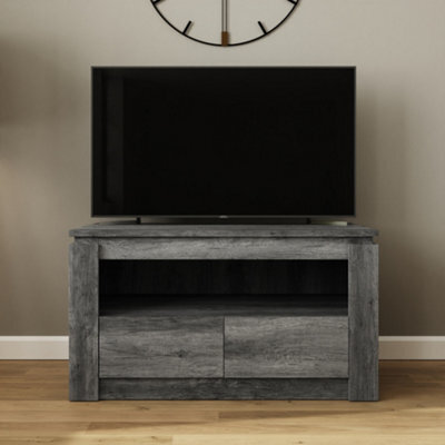 Canyon Charcoal Grey 2 Drawer Tv Unit - image 1