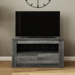 Canyon Charcoal Grey 2 Drawer Tv Unit