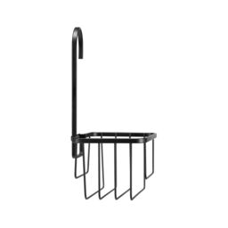 Croydex Black Mild Steel 1 Compartments Hook Over Shower Caddy (W)18Cm - thumbnail 3