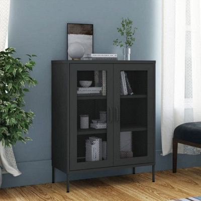 Vidaxl Storage Cabinet Anthracite 80X35X101.5 Cm Steel - image 1