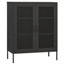 Vidaxl Storage Cabinet Anthracite 80X35X101.5 Cm Steel - thumbnail 2